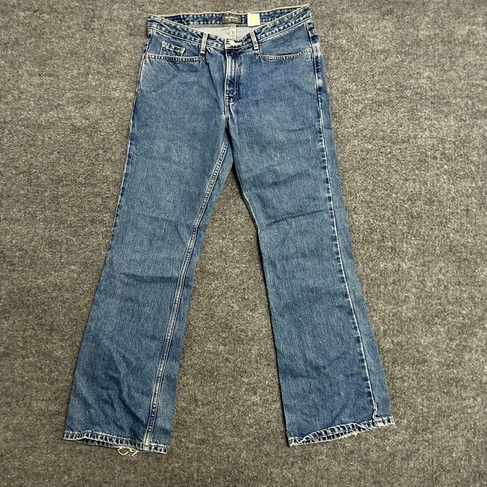 Levi's SilverTab Jeans Womens Size 9S Blue Straight Leg Cotton Denim Distressed